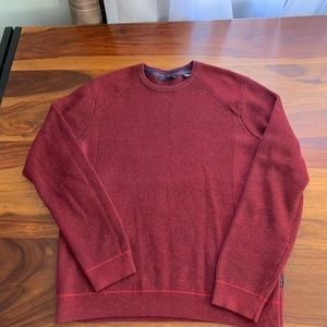 Men’s deep red sweater